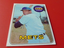 1969 Topps # 364 Tommy Agee Mets Baseball Nm / Mint Or Better !! - $74.99
