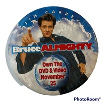 Bruce Almighty Pin 2003 Exclusive Advertising Promotional Pinback Button Vintage - £6.15 GBP
