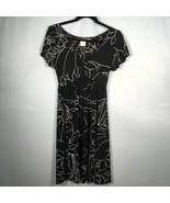 Max Studio Dress Women&#39;s Small Black With Print Made in USA EUC - $20.36 CAD