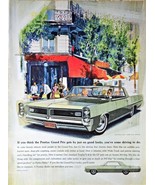 PONTIAC GRAND PRIX - Trophy V8  - 1964 Vintage Print Ad - $7.52