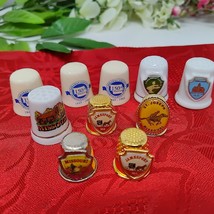 Thimble Lot of 10 Collection Missouri Jamesport St Joseph Nodaway Lamber... - $19.98