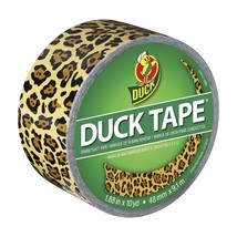 Duck Brand 1379347 Printed Duct Tape, Single Roll, Spotted Leopard - £15.00 GBP