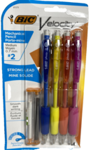 Bic Velocity Mechanical Pencil #2 Strong Lead 4 Pack New In Pack - £7.63 GBP