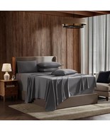 Nestl Extra Deep Pocket King Bed Sheet Set - 6 Pieces With Fitted, Dark ... - $60.30 CAD