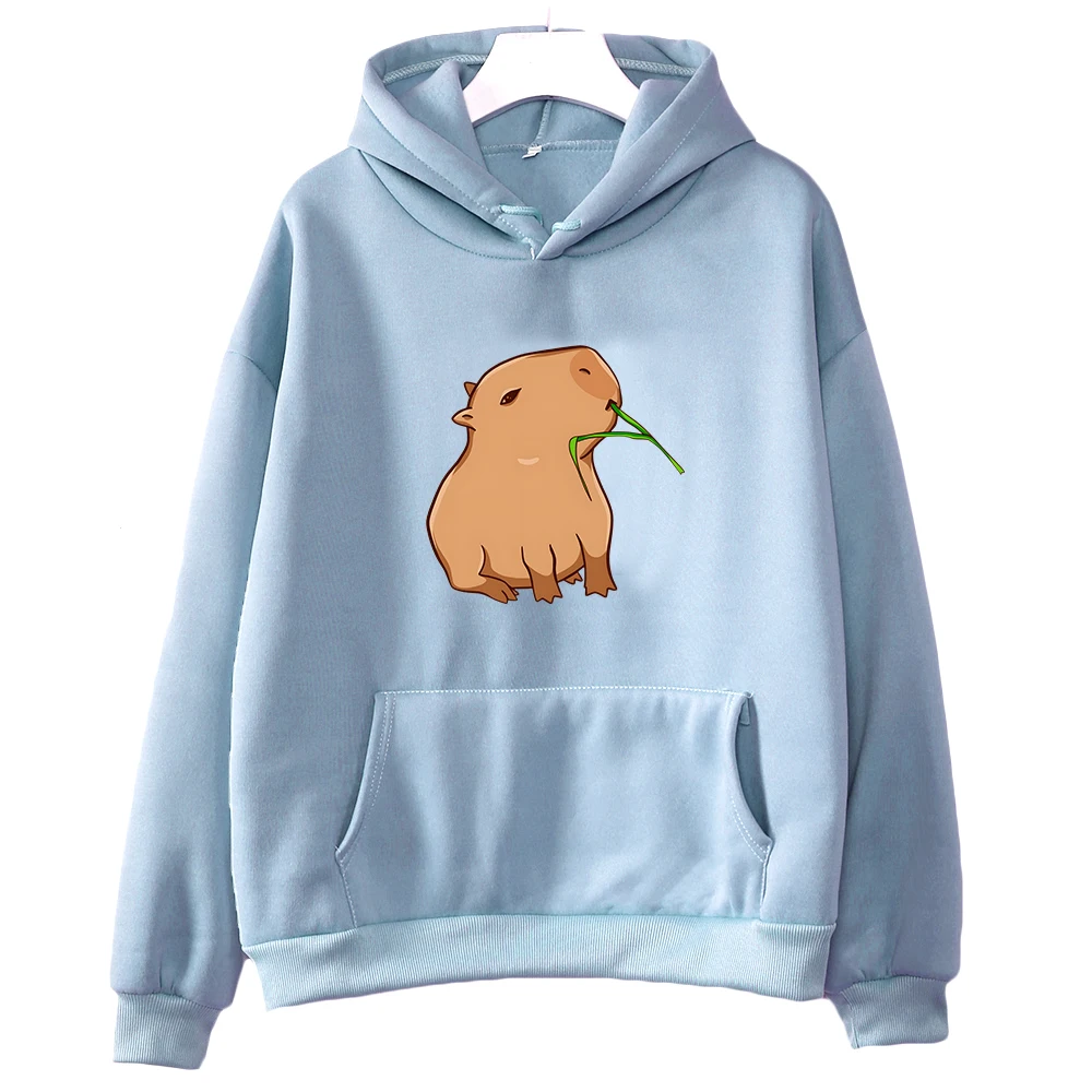 Funny Capybara Print Hoodie Women/Men Kawaii  Tops Sweatshirt for Girls Unisex F - £75.63 GBP
