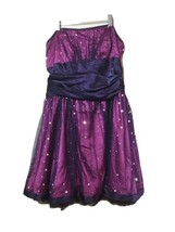 Blondie Nites Women’s Dress Size 9 purple black Club Dress prom - $22.27