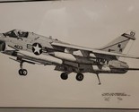 Joe Milich Matted Signed Numbered Print 70/1000  “Vought A-7E Corsair ll   - $79.99