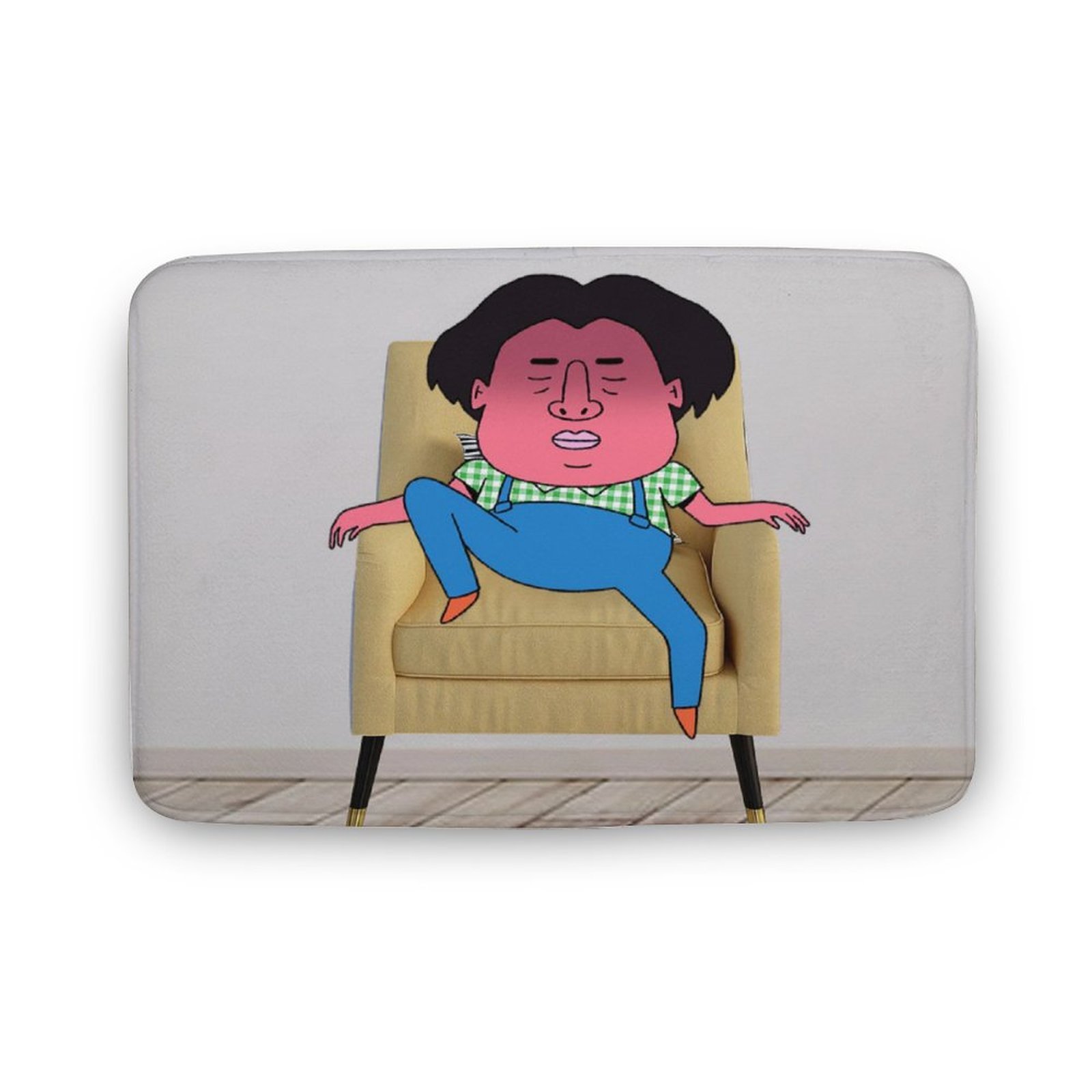 Mondxflaur Funny Soft Non Slip Bathroom Mat for Shower Quick Dry Absorbe... - $18.99+