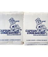 Captain Courageous Matchbooks Vintage Lot Of 2 Restaurant Nautical E33 - €17,06 EUR