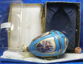 Valerie Parr Mr. Christmas Musical Egg in Gold Box 2007 Sleigh Ride W/Damage ZC1 - £10.16 GBP