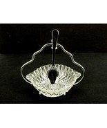Glass Condiment Bowl, Chromium Plated Spoon &amp; Rack, Vintage, Sheffield E... - $456.39 MXN