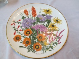 Franklin Mint Royal Horticultural Society Flowers of the Year plate September - £16.07 GBP