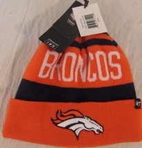 Nfl 2024 New &#39;47 Brand Official Nfl Denver Broncos Team Beanie Cap Hat Very Warm - £15.88 GBP