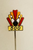Vintage Jewelry NAFCO 500 Score Art Deco Bowling Enamel Stickpin Brooch - $12.86