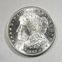 1882-S Silver Morgan Dollar VCH UNC AL671 - £76.62 GBP