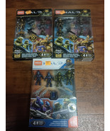 3x Mega Construx HALO 107pc SPARTAN-IV TEAM BATTLE Pro Builders  Marine New - $19.79