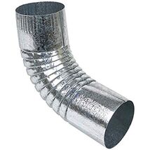 Amerimax Plain Round Elbow 75 Degree 3 &quot; 26 Gauge Galvanized Steel - $26.70 CAD