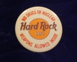 Music Pin Hard Rock Cafe Logo Button from the United States - $6.00