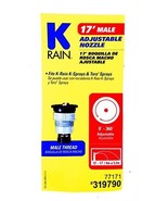 K-Rain Sprinkler 17&#39; Male Adjustable Nozzle Fits: K-rain, K-spray &amp; Toro... - £5.06 GBP