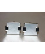 Dunhill Wafer Cufflinks White Mother of Pearl Square Design 925 Silver J... - $306.91 CAD