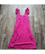 Time and Tru Women&#39;s 100% Cotton Violet Midi Dress with Flutter Sleeves ... - $17.81