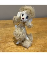 Vtg Poodle Dog Figurine Fur Accents Ceramic Japan Rossini - $39.59