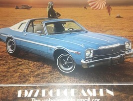 1977 Dodge Aspen Car Sales Brochure Fc2 - £11.45 GBP