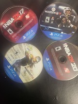 Lot Of 4: Nba 2K17 + Nba 2K20 +Madden 18 +Madden 15 [Game Only] Play Station 4 - £6.95 GBP