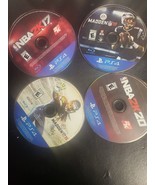 LOT OF 4: NBA 2K17 + NBA 2K20 +madden 18 +MADDEN 15 [GAME ONLY] PlayStat... - £7.00 GBP