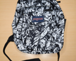 Jansport Standard School 18&quot; White &amp; Black Backpack JS00T69D - $19.34