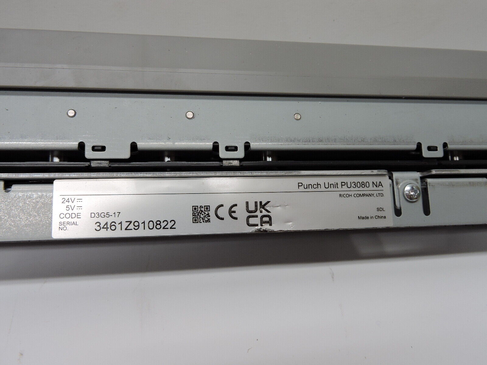 RICOH Punch Unit PU3080 NA (418381) RIC418381 NEW READ Parts