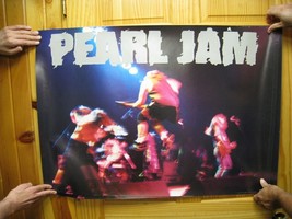 Pearl Jam Poster Band Shot Psychedelic Ten Vintage Huge Concert - £70.78 GBP