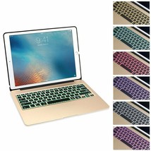 Wireless Bluetooth Keyboard for iPad Pro 12.9&quot; with Power Bank &amp; Backlit GOLD - £62.94 GBP