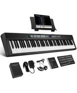 Fesley Piano Keyboard 88 Keys, Full Size Electric Piano Keyboard For, Black - $168.99