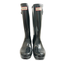 Hunter Women&#39;s Tall Boots Casual Rain Boots Gloss Black Size 36  4B/5G ($) - $99.00