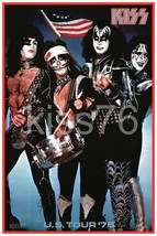 KISS &quot;U.S.Tour 76 / Spirit Of 76 24 x 36 Custom Poster - Crystal Clear P... - £39.96 GBP