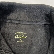 Cabela's Women's Black 1/4 Zip Long Sleeve Pullover Fleece Sweatshirt Size L Reg image 3