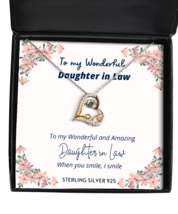 To my Daughter in Law, when you smile, I smile - Love Dancing Necklace. Model  - £31.93 GBP