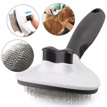 Self Cleaning Dog Cat Slicker Brush Grooming Undercoat Comb Shedding Too... - £17.57 GBP