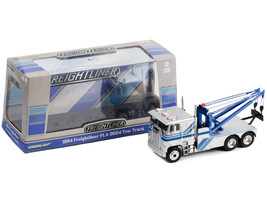 1984 Freightliner FLA 9664 Tow Truck Silver w Blue Stripes 1/43 Diecast ... - $49.72