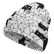 Mondxflaur Cartoon Cat Winter Beanie Hats Warm Men Women Knit Caps for A... - $18.99