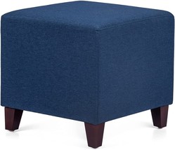 Joveco Ottoman Foot Rest 16&quot; Sq.Are Fabric Stool (Royal Blue). - £78.43 GBP