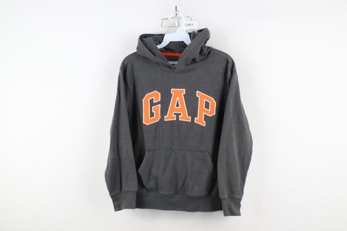 Vintage Y2K Gap Boys Large Faded Spell Out Block Letter Hoodie Sweatshir... - $29.65