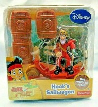 Disney&#39;s Jake and The Never Land Pirates Hook&#39;s Sailwagon Age 3+ by Fisher-Price - £19.98 GBP
