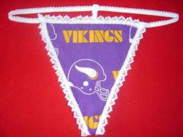 New Sexy Womens Minnesota Vikings Gstring Thong Lingerie Panties Underwear - £15.17 GBP
