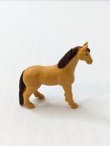 Safari Ltd. Barb Mare Miniature Horse Figurine Plastic 2&quot; Tall Tan Brown Mane  - £7.77 GBP