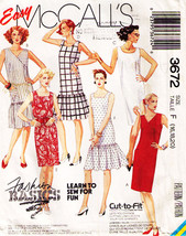 Misses&#39; DRESSES Vintage 1988 McCall&#39;s Pattern 3672 Sizes 16-18-20 - £9.49 GBP