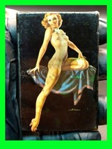Original Vintage Risque Nude Pinup Girl Cheesecake Compact Pocket Mirror... - $98.99