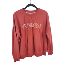 Rae Dunn Sweatshirt Medium San Francisco Print Long Sleeve Crew Neck Pullover Ca - £12.07 GBP