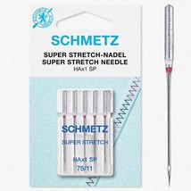 StretchMaster Serger Needles - 5 Pack (Size 75/11) - Super Stretch HAX1SP 15X1SP - £22.09 GBP